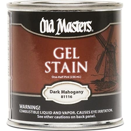 Old Masters Old Masters 81116 0.5 Pint. Dark Mahogany Gel Stain 86348811164